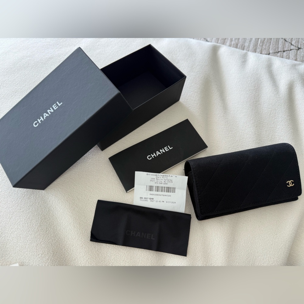 NIB CHANEL SUNGLASSES SQUARE BLACK AND GREEN - Picture 12 of 12